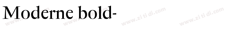 Moderne bold字体转换 Moderne bold字体转换